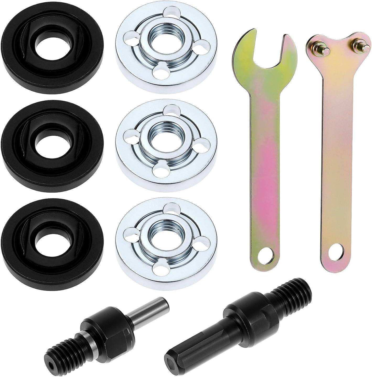 Drill Angle Grinder Adapter Conversion Kit, with 6Mm and 10Mm Mandrel Arbors 3 S