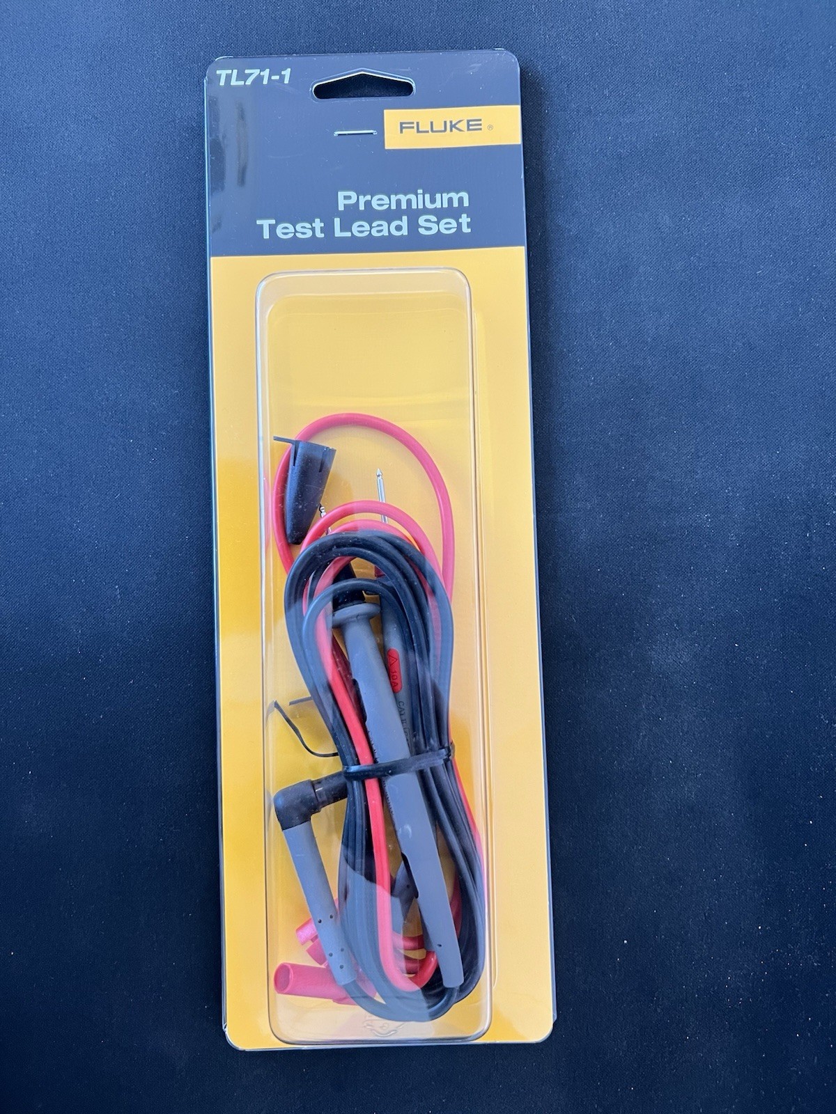 Original FLUKE Test Lead Set, 1kV, 10A, Black/Red - FLUKE TL71-1