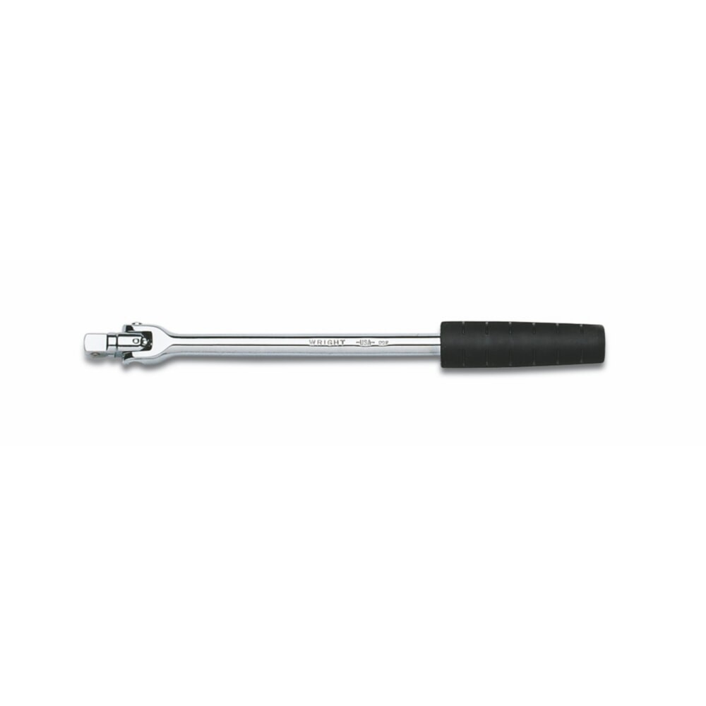 Wright 3438 3/8" Drive Ratchet Flex Handle Nitrile Grip Chrome 9-11/16"