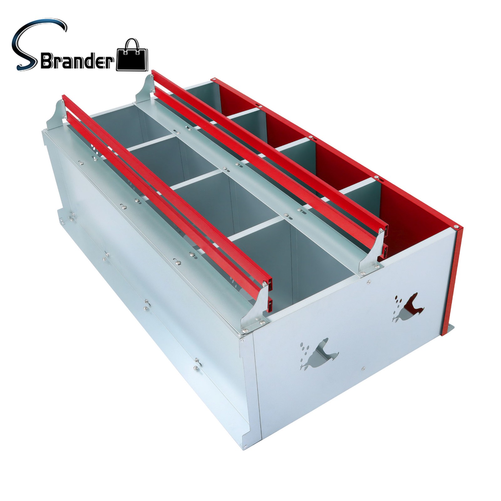 Chicken Nesting Boxes 8 Compartment Metal Poultry Nest Box Easy To Install