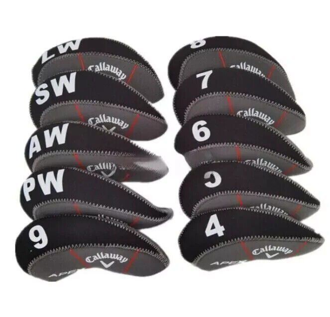 Hot Sale 10Pcs Callaway APEX 4-9WSGL Golf Iron Headcovers Cover NeopreneClassic