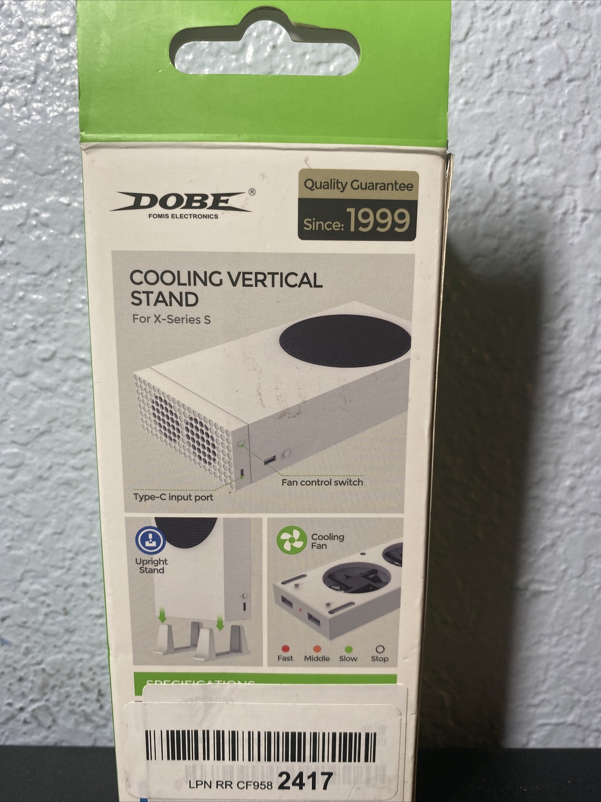White Dobe Vertical Cooling Stand for the Xbox Series S Console
