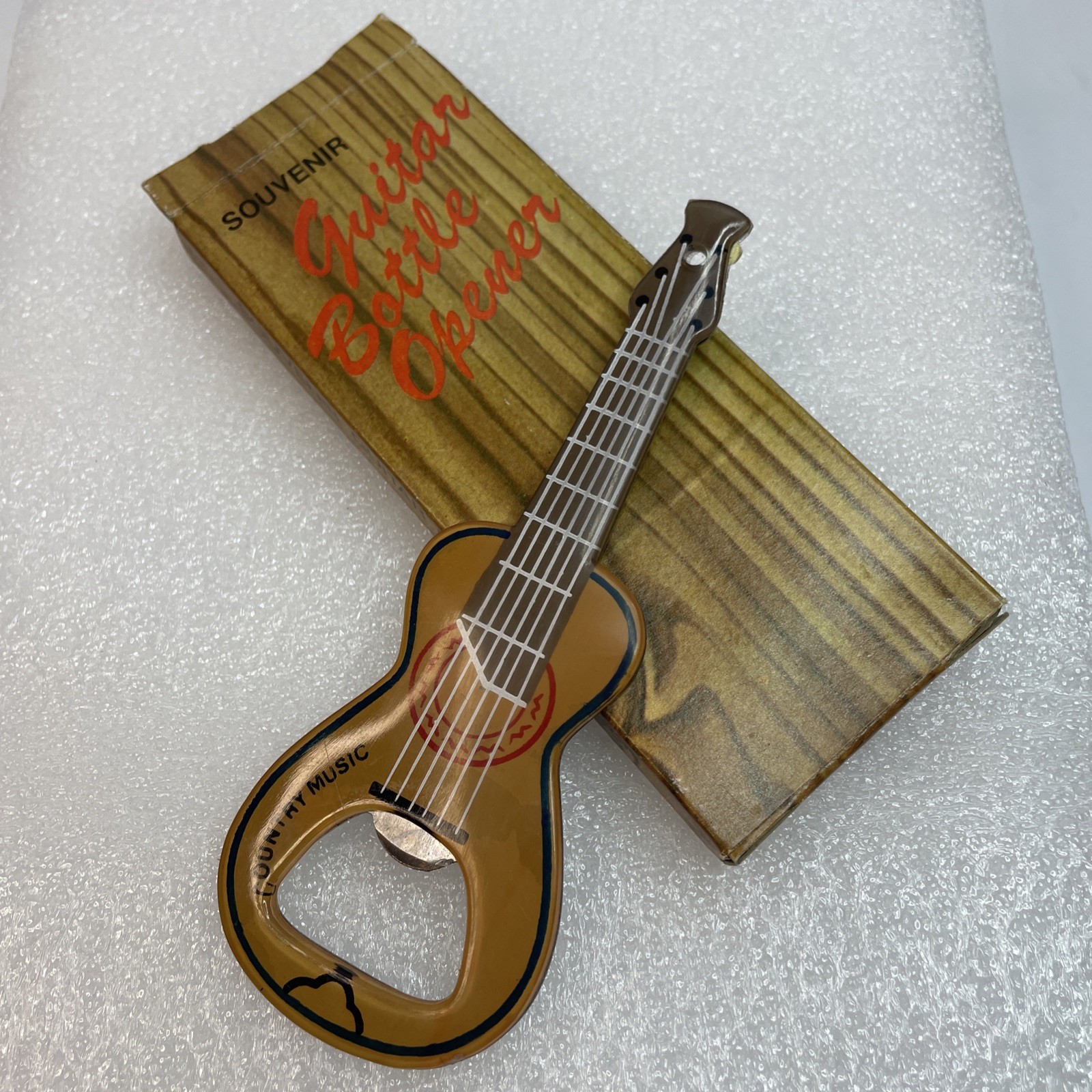 Country Music Souvenir Guitar Bottle Opener Novelty Tool By Scotty 5" Length