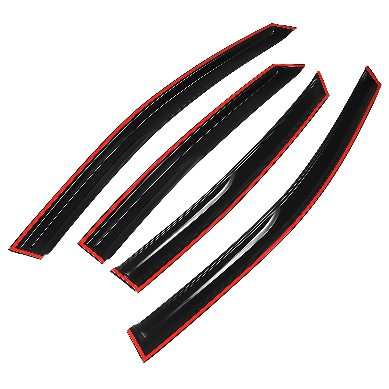 For Ford Fusion 2013-2020 Tape-on Window Vent Visors Rain Guards Deflectors