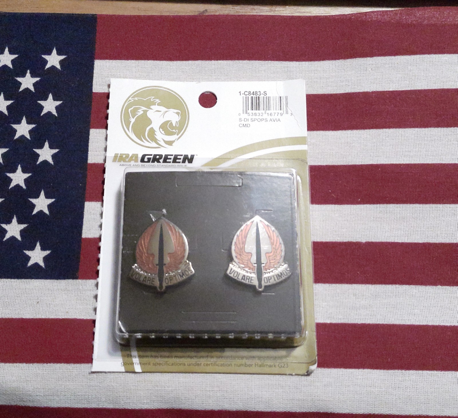 US ARMY SPECIAL OPERATIONS AVIATION COMMAND CREST DI DUI NIP PAIR