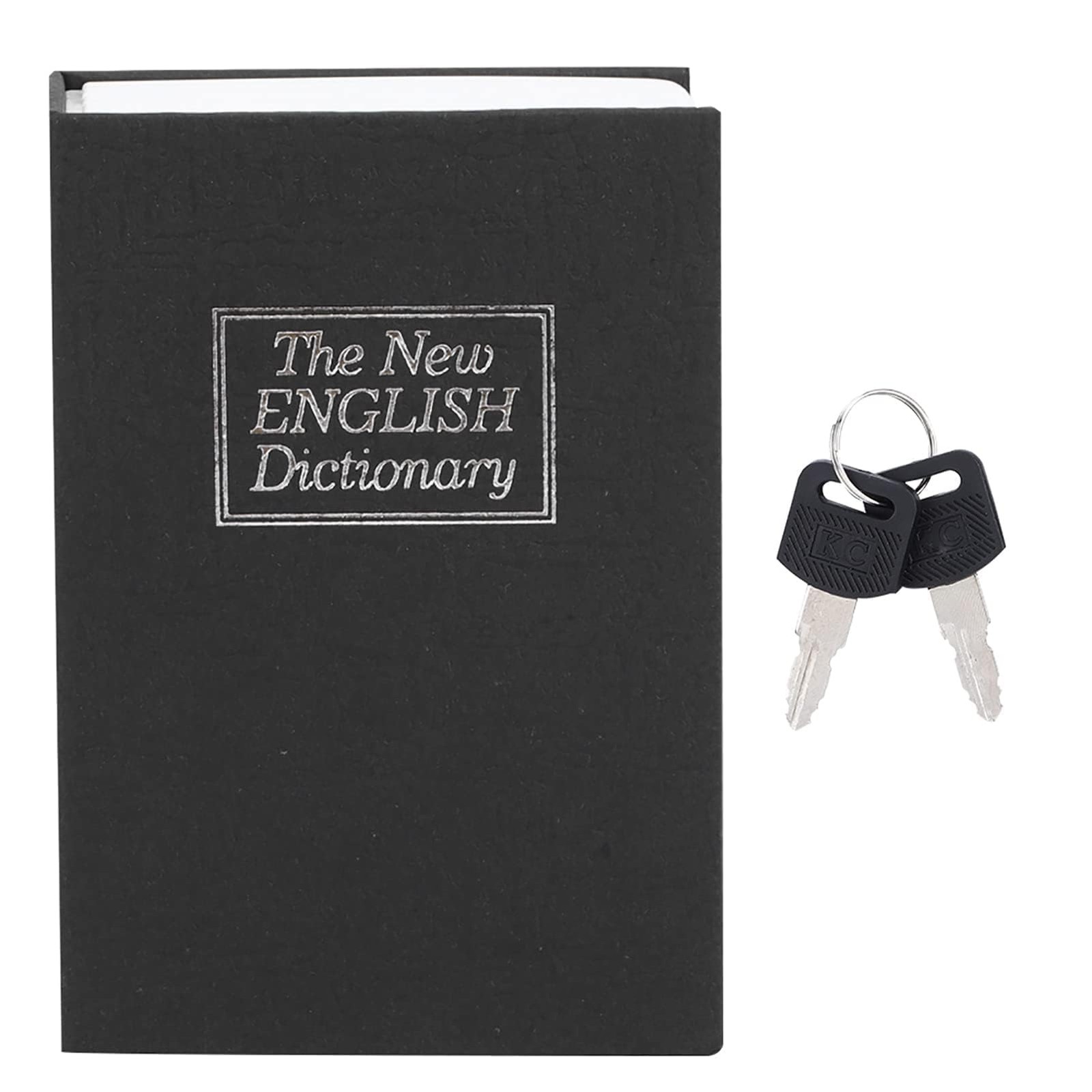 Mini Book Safe with Key Lock, Hidden Money Box That Looks Like a Real Book Di...