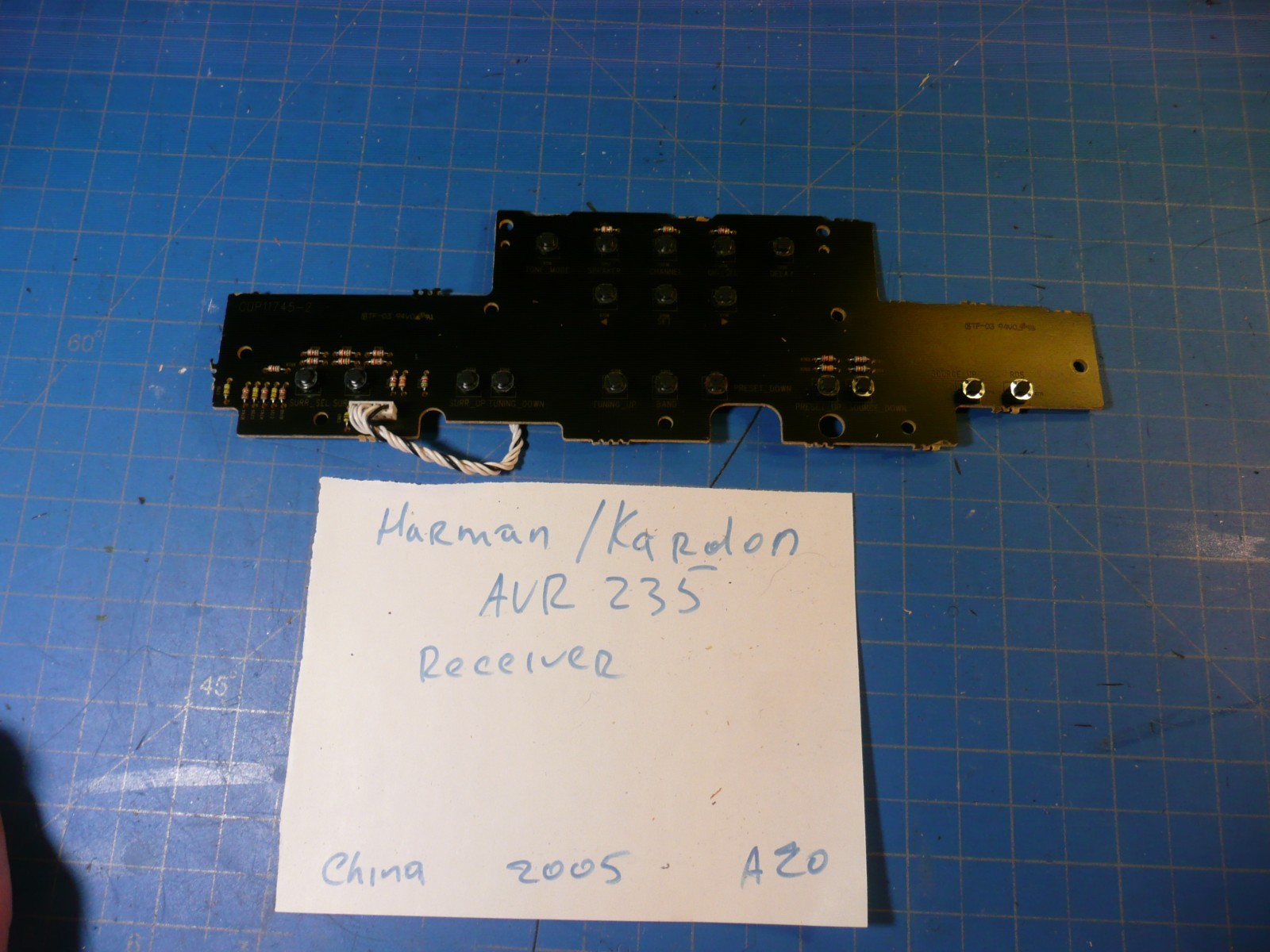 Harmon Kardon AVR-235  Receiver Replacement Parts Cir Board Part # CUP11745-2