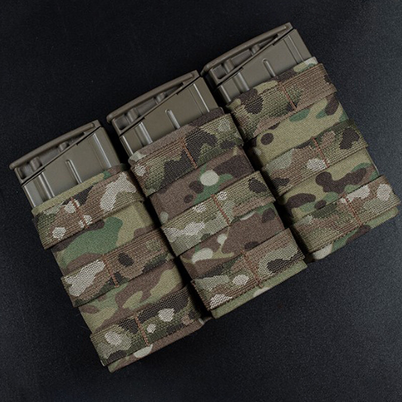 Wosport Tactical Mag Pouch Triple Mag Carrier FAST 7.62mm MOLLE Pouch Military