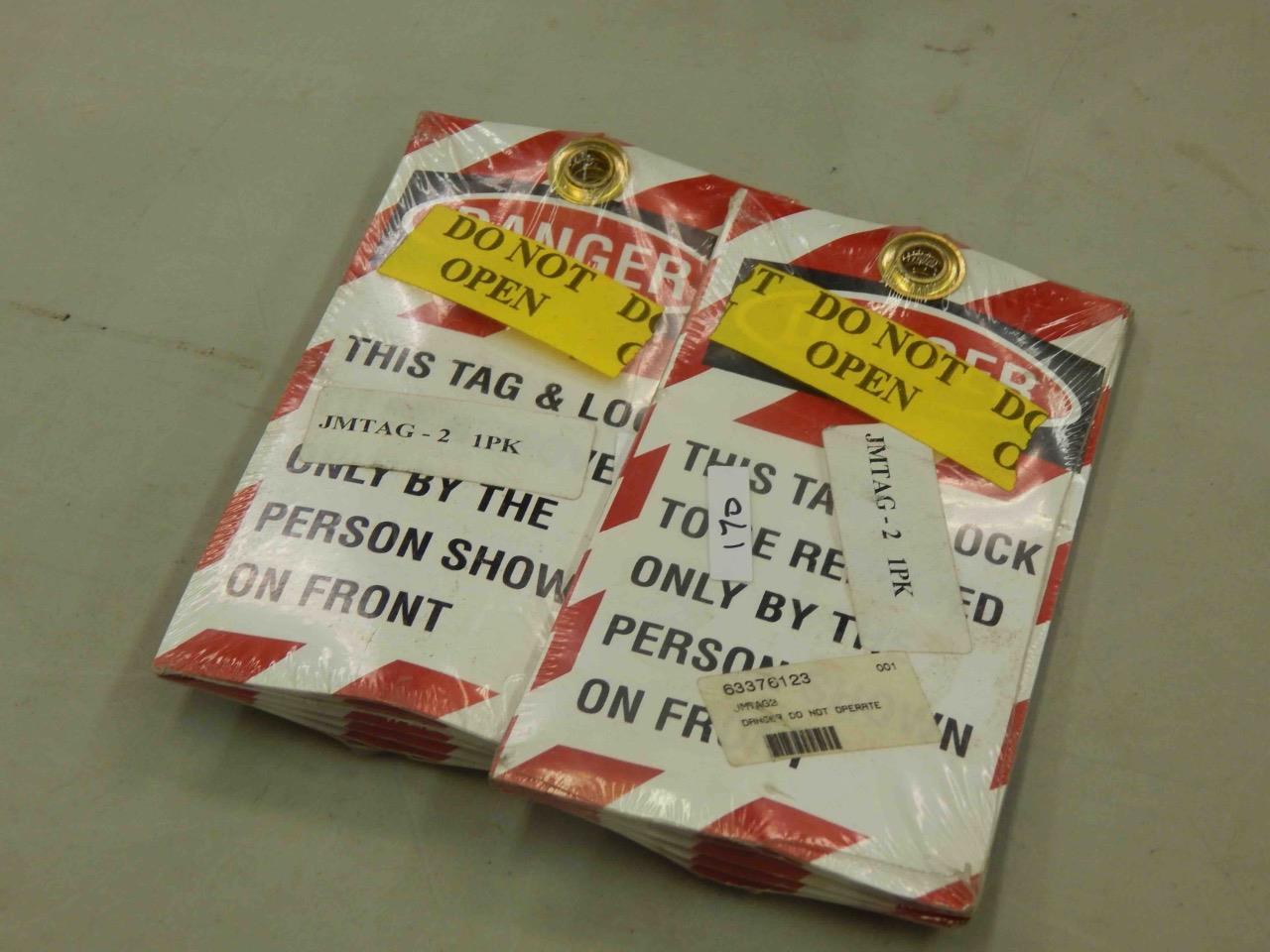 #170 LOT OF 2 PACKS "DANGER DO NOT OPERATE" JMTAG-2 63376123 (QTY= 20 UNITS)