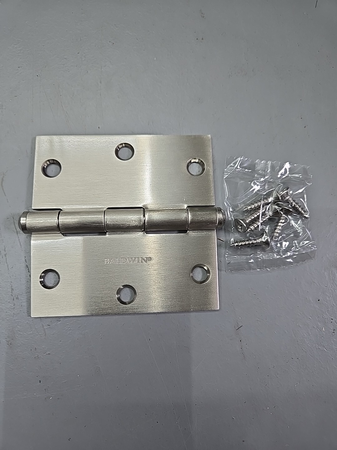 Baldwin 9BR7025-002 3.5" SQUARE SATIN NICKEL HINGE