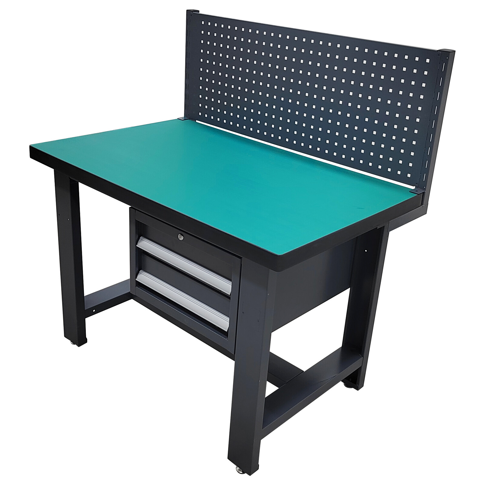 Anti-Static Assembly Line Work Table Workbench 1T Load with 2 Drawers 47x29.5''