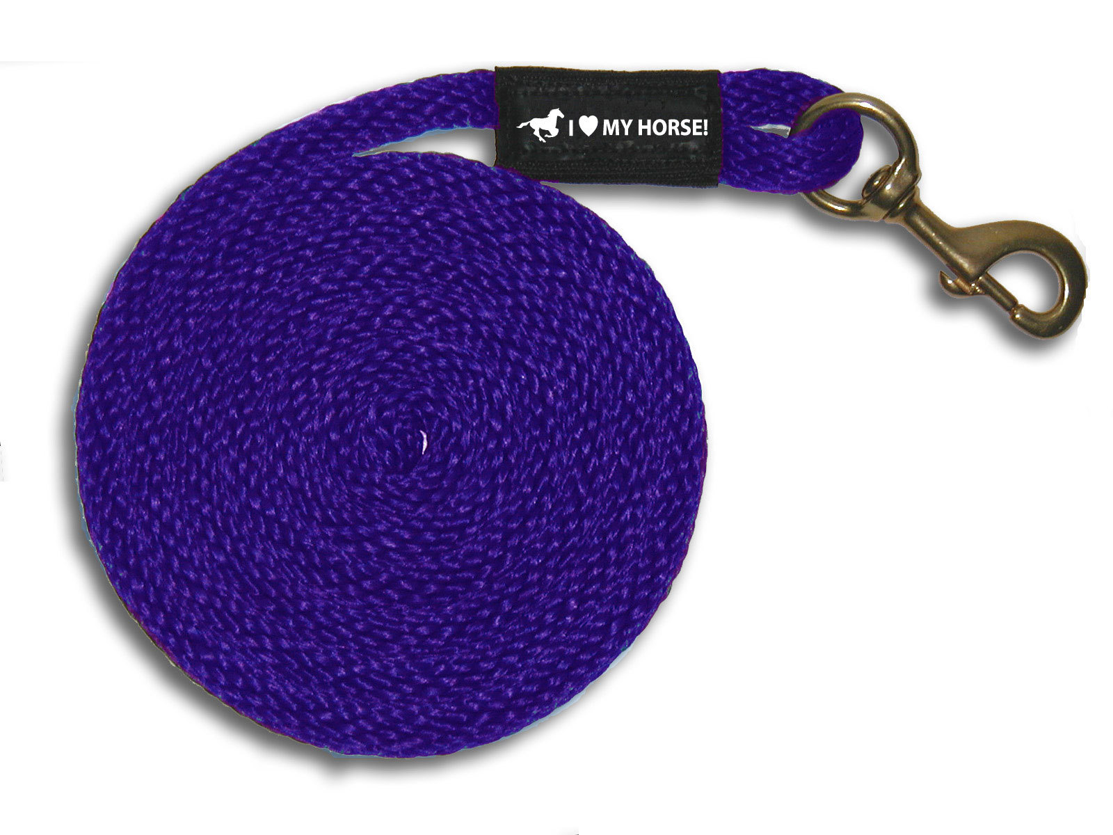 Purple Horse Lead Rope USA Made 8' - Heavy Duty Brass Snap / FREE SHPG!