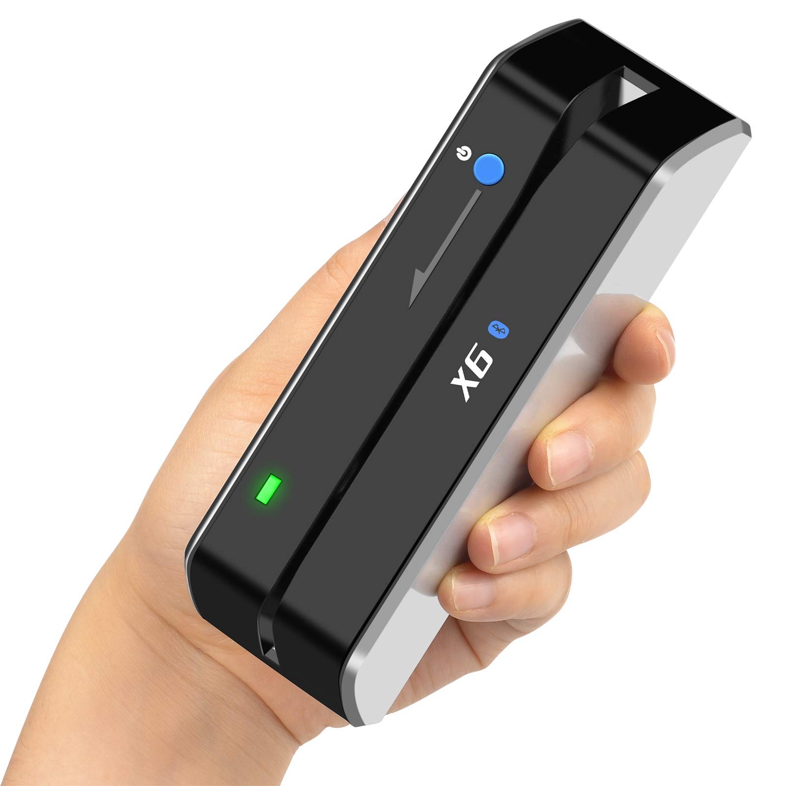 3 Track Bluetooth X6BT VIP Card Reader Writer Encoder POS Strip white