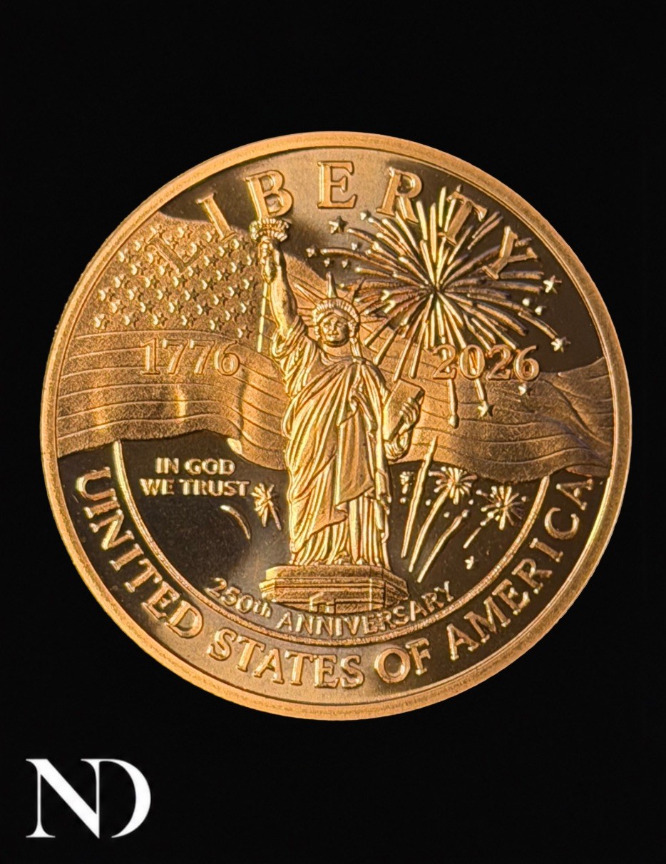 2026 250th Anniversary USA 1 oz .999 Fine Copper Round Statue of Liberty BU