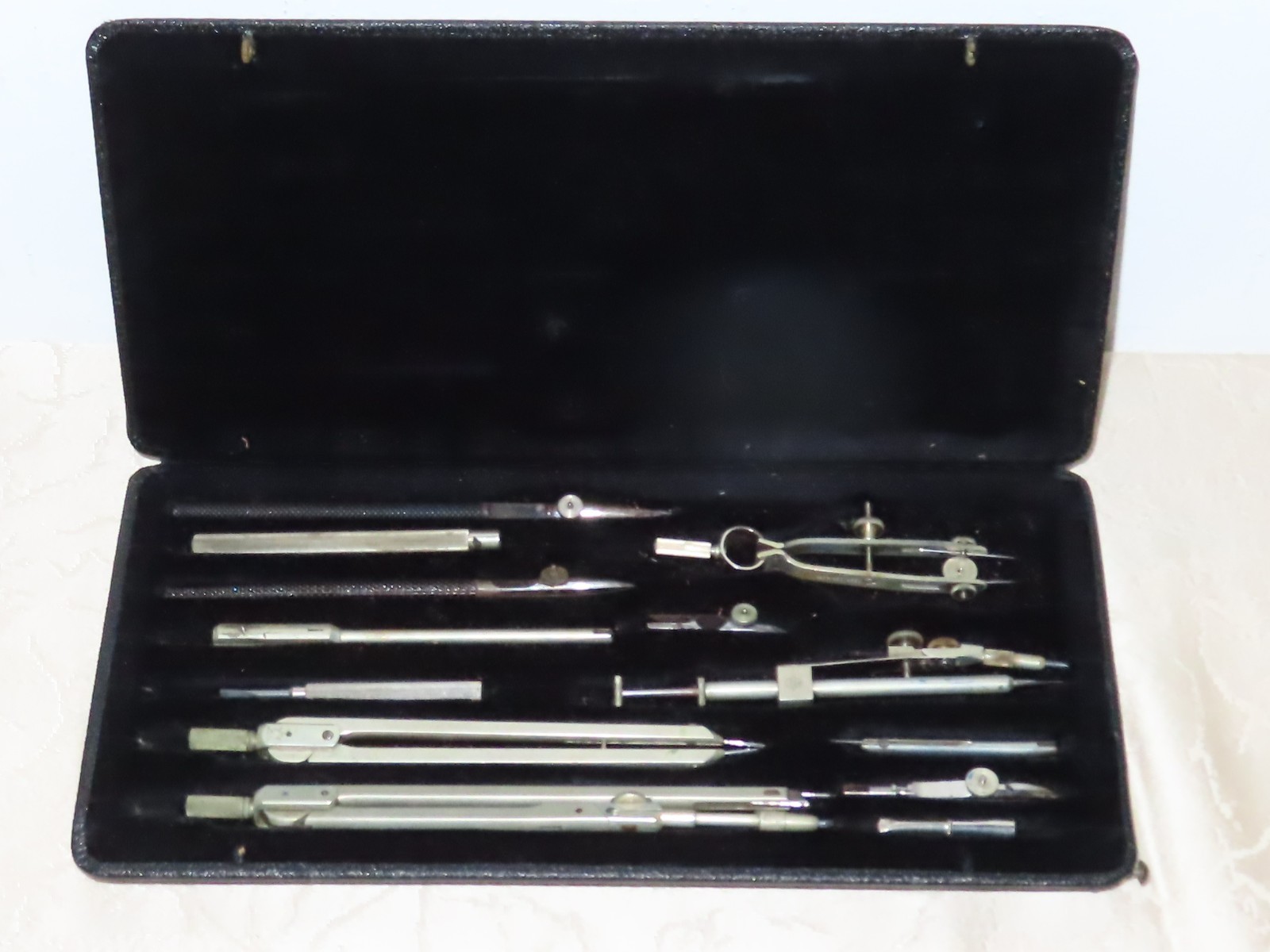 Vintage Compass Set With Case By Haff Präzision Pfronten