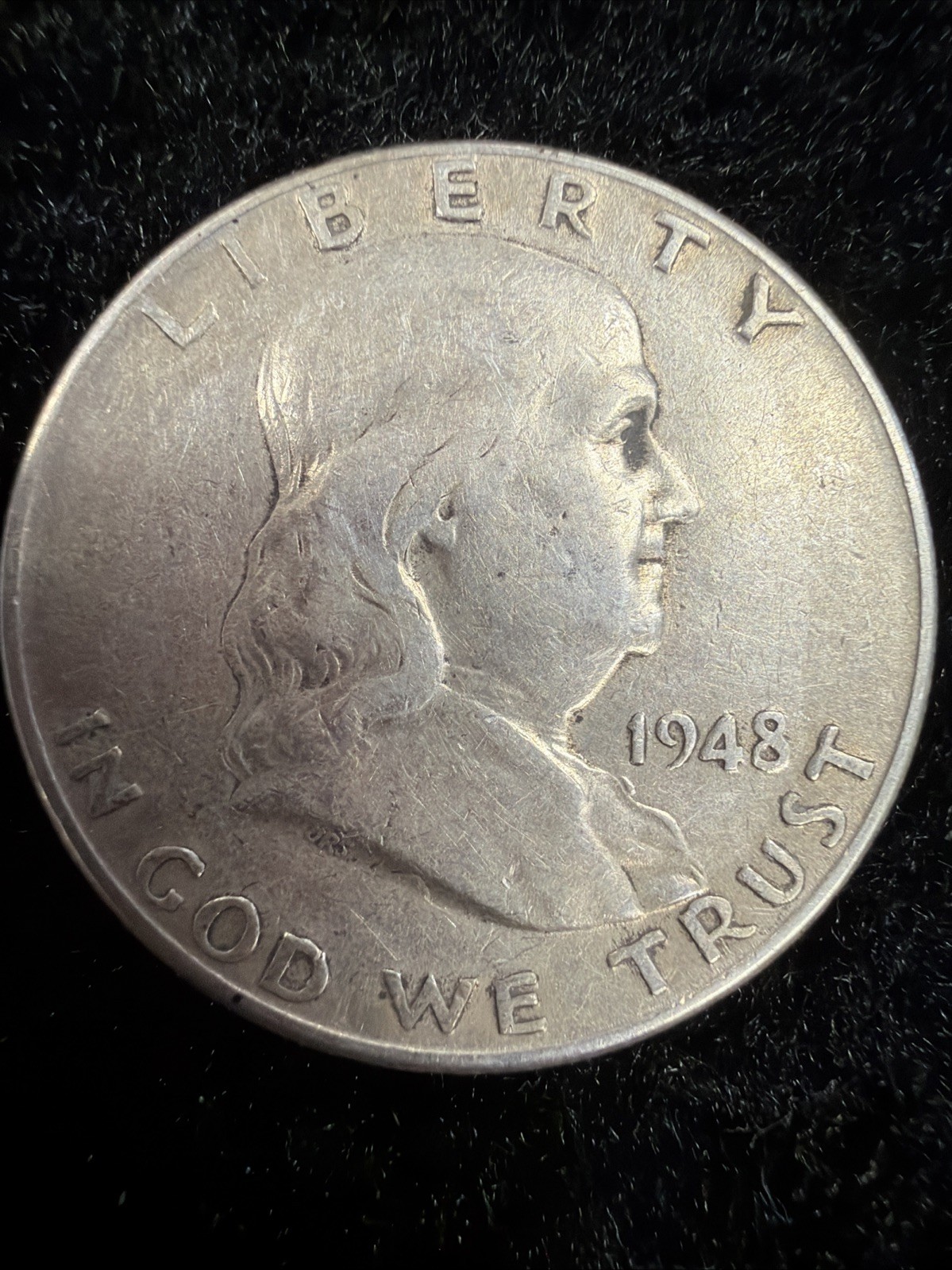 1948 50C Franklin Half Dollar K-54