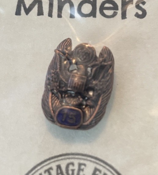 Military Service 15 Years Pin Needleminder By Vintage Finds Needleminders