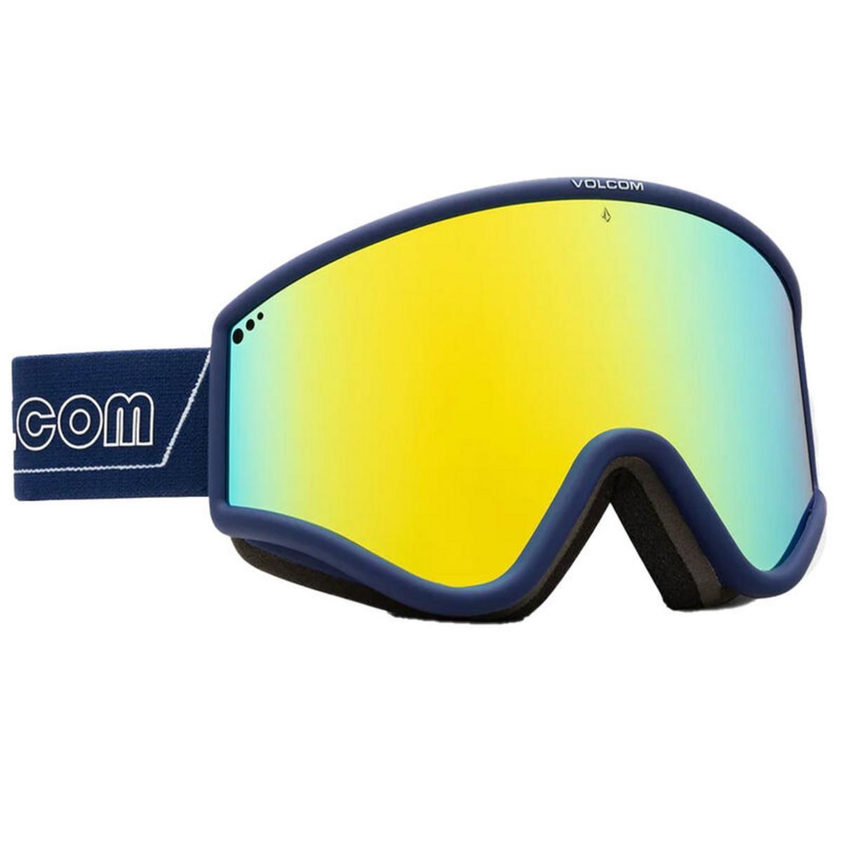 Volcom Yae Goggles Dark Blue/White Gold Chrome + BL Yellow
