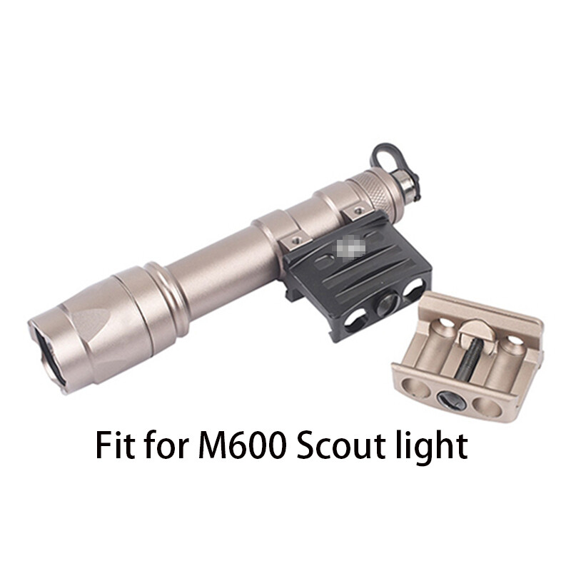 Tactical Flashlight RM45 Offset Picatinny Metal Mount For M300/M600 flashlights