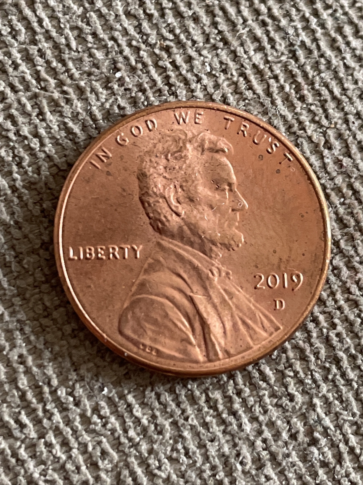 2019 D Lincoln Shield Cent (Red)  TK758*