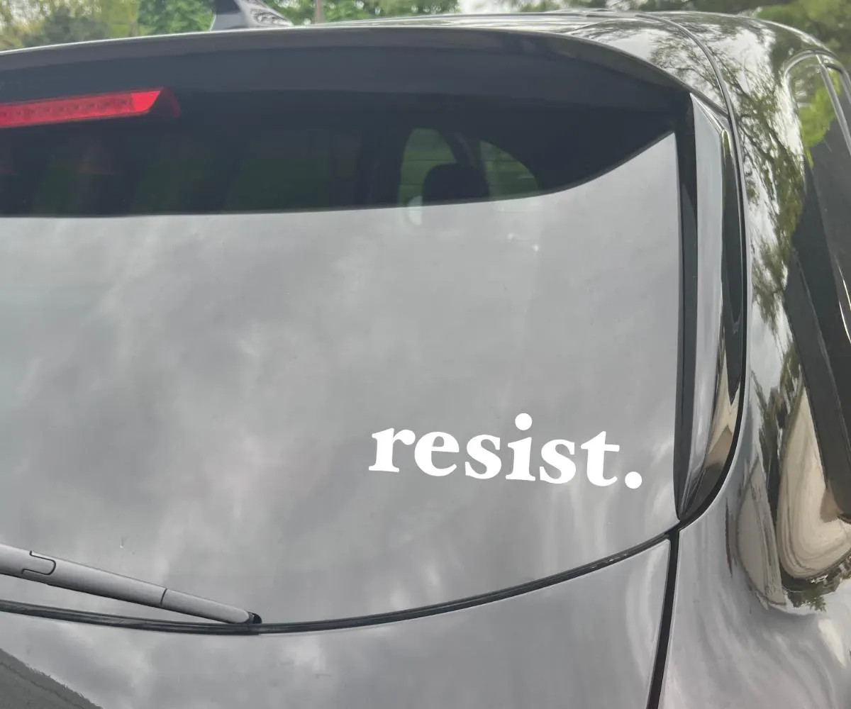 RESIST Vinyl Decal – Political Activism Sticker