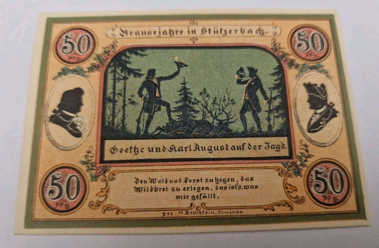 50 PFENNIG 1921 Notgeld  Excellent Condition Old BANKNOTE Germany