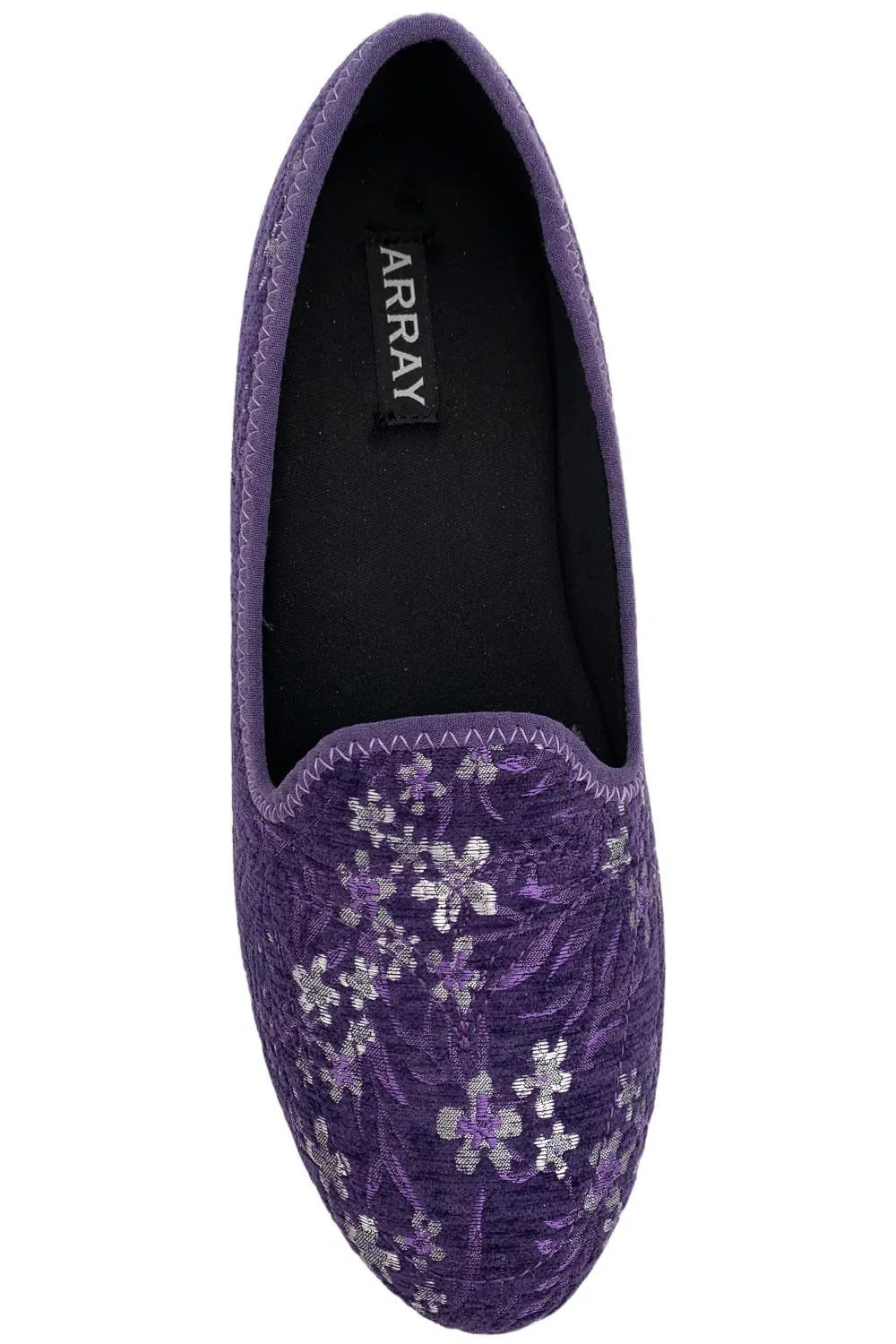 ARRAY Women's Mabel Flats Dark Purple/Floral