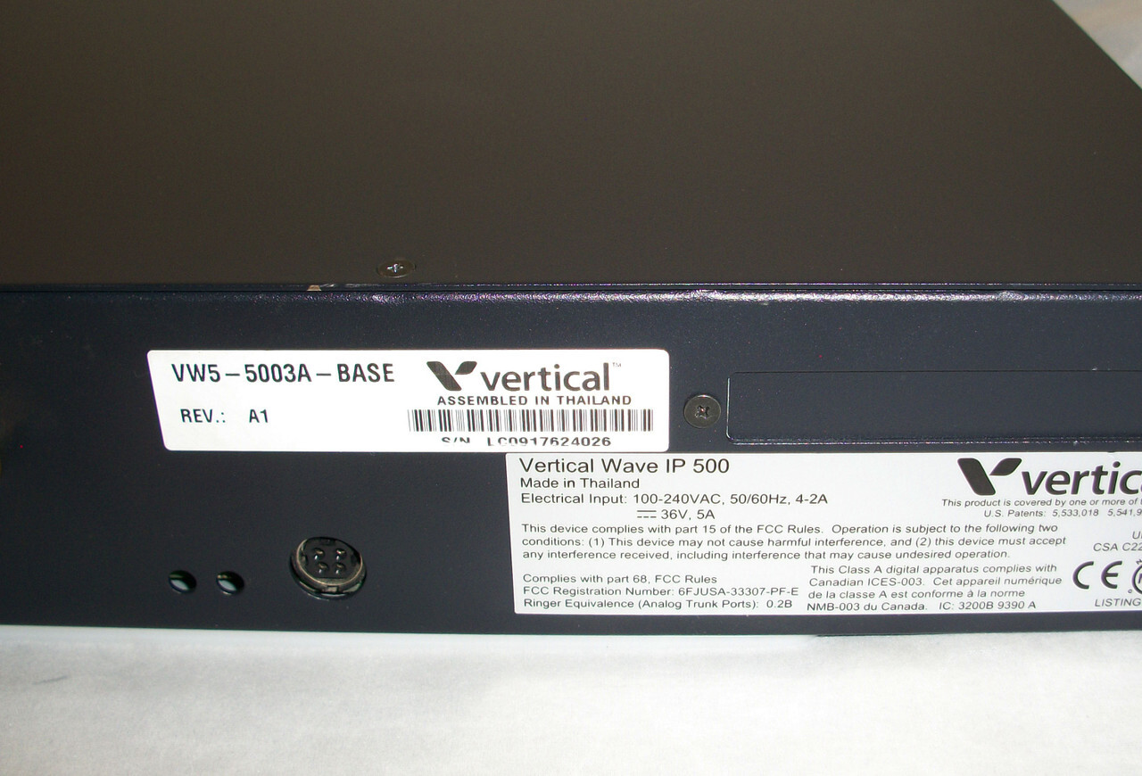 Vertical Wave IP 500 Cabinet VW5-5003A-BASE