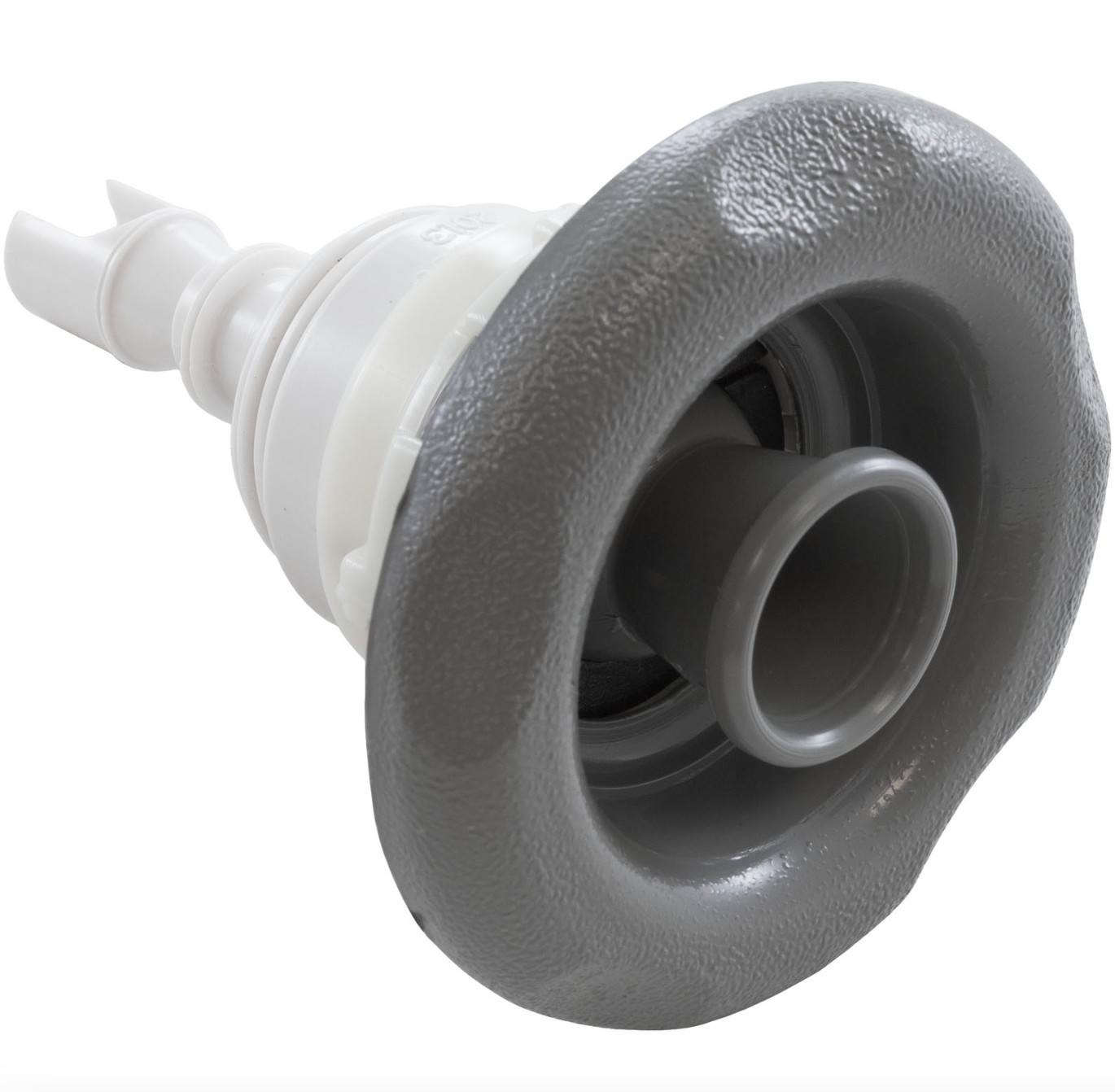 Hot Tub Jet Waterway Poly Storm 3 3/8" Face, Directional 5 Scal, Gray, Threaded