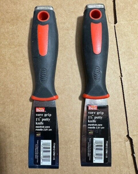 LOT OF 2 Do it Best Sure Grip 1-1/2" Stiff Putty Knife 774812 NEW