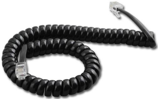 100 Black Nortel Aastra Phone Handset Coil Curly Spiral Cords 9' FT Foot NEW