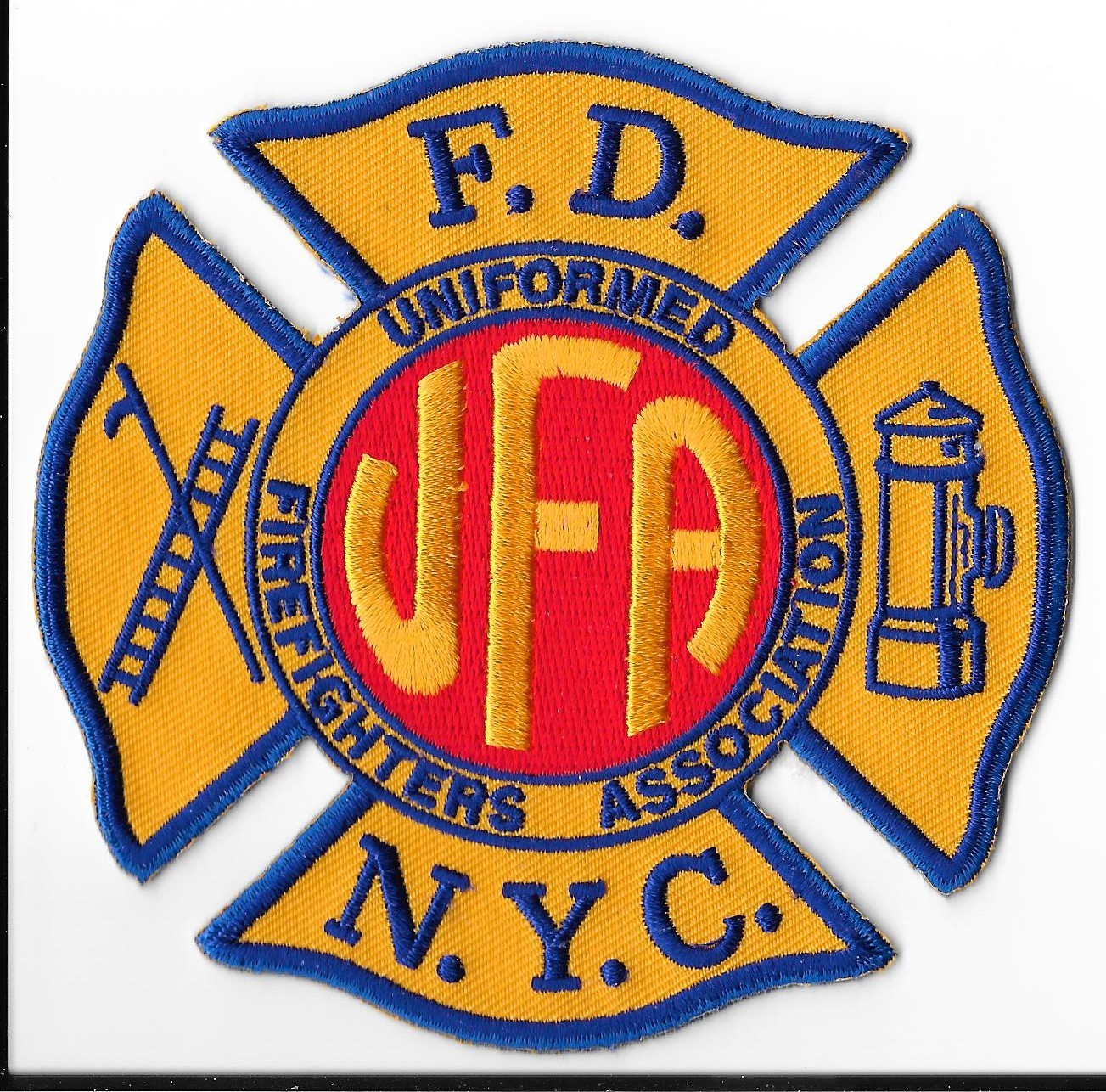 New York City Uniformed Firefighters Association (JFA) Shoulder Patch V1