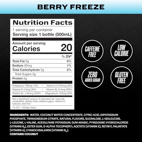 Prime Hydration Drinks Pack of 12 Flavors Functional Electrolytes Low Sugar 1...