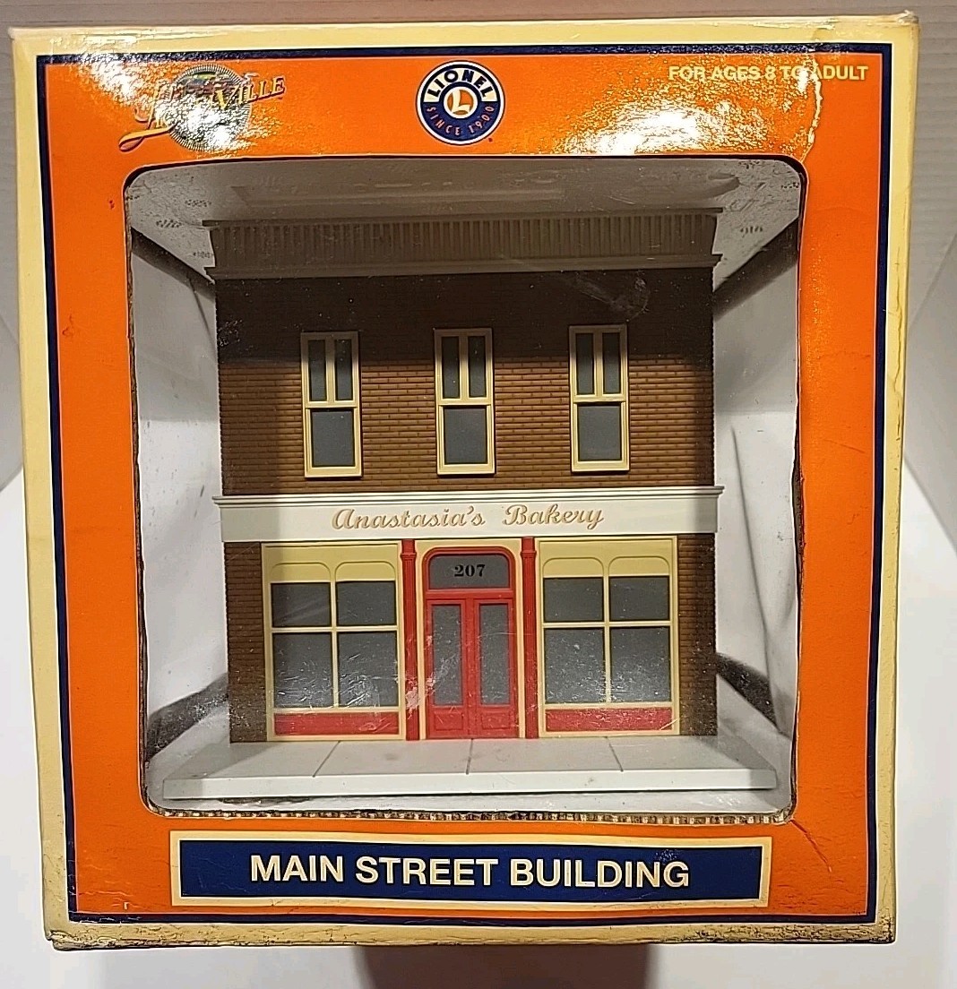 Lionel O Guage Trains Lionelville Anastasia's Bakery 6-34124 In Box Lighted