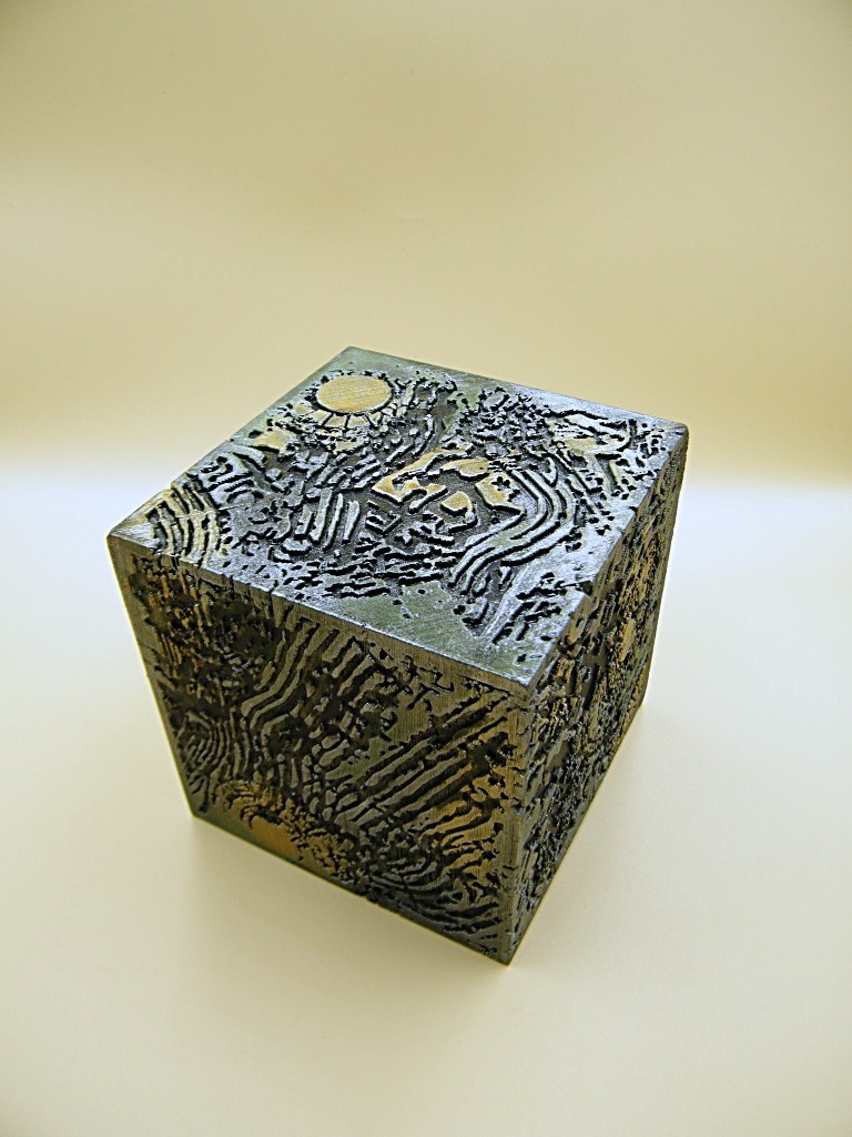 Transformers AllSpark cube - plastic 3D printed replica - finished - painted