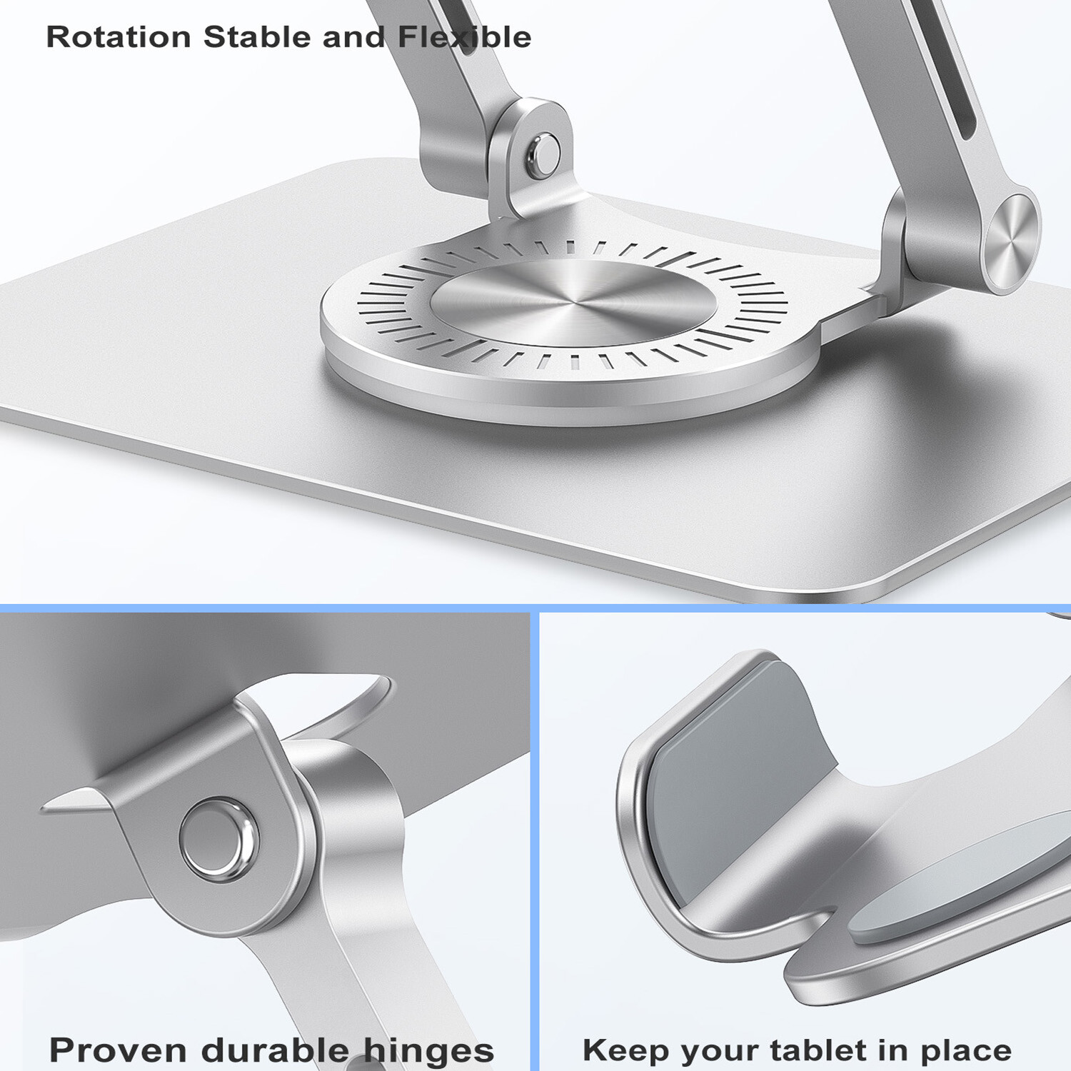 360° Swivel Rotation Cellphone Holder Tablet Desktop Stand Mount For iPhone iPad