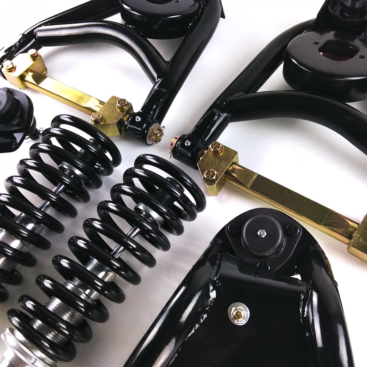 Tubular Control Arms & Big Block BBC Front Coilover Conversion 1955-57 Chevy Car