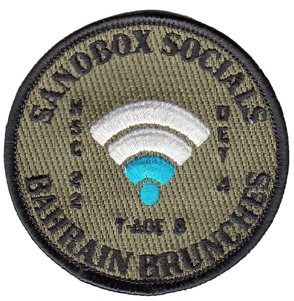 HSC-22 DET FOUR OD GREEN SANDBOX SOCIALS SHOULDER PATCH