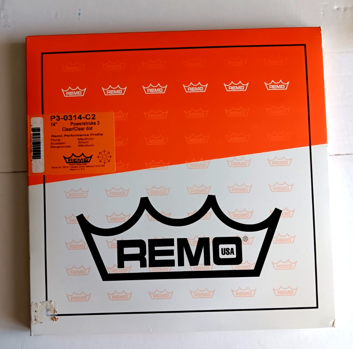 Remo Powerstroke 3 Clear with ClearDot Batter 14 in. / P3-0314-C2
