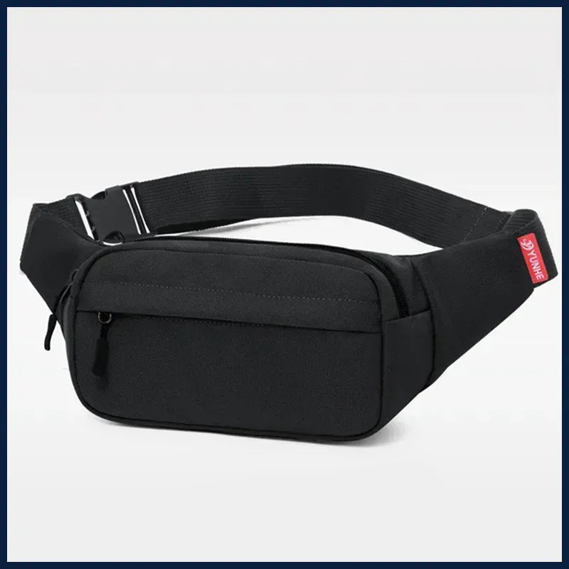 Mens Sports Fanny Pack Chest Waist Bag Canvas Crossbody Phone Bag Casual