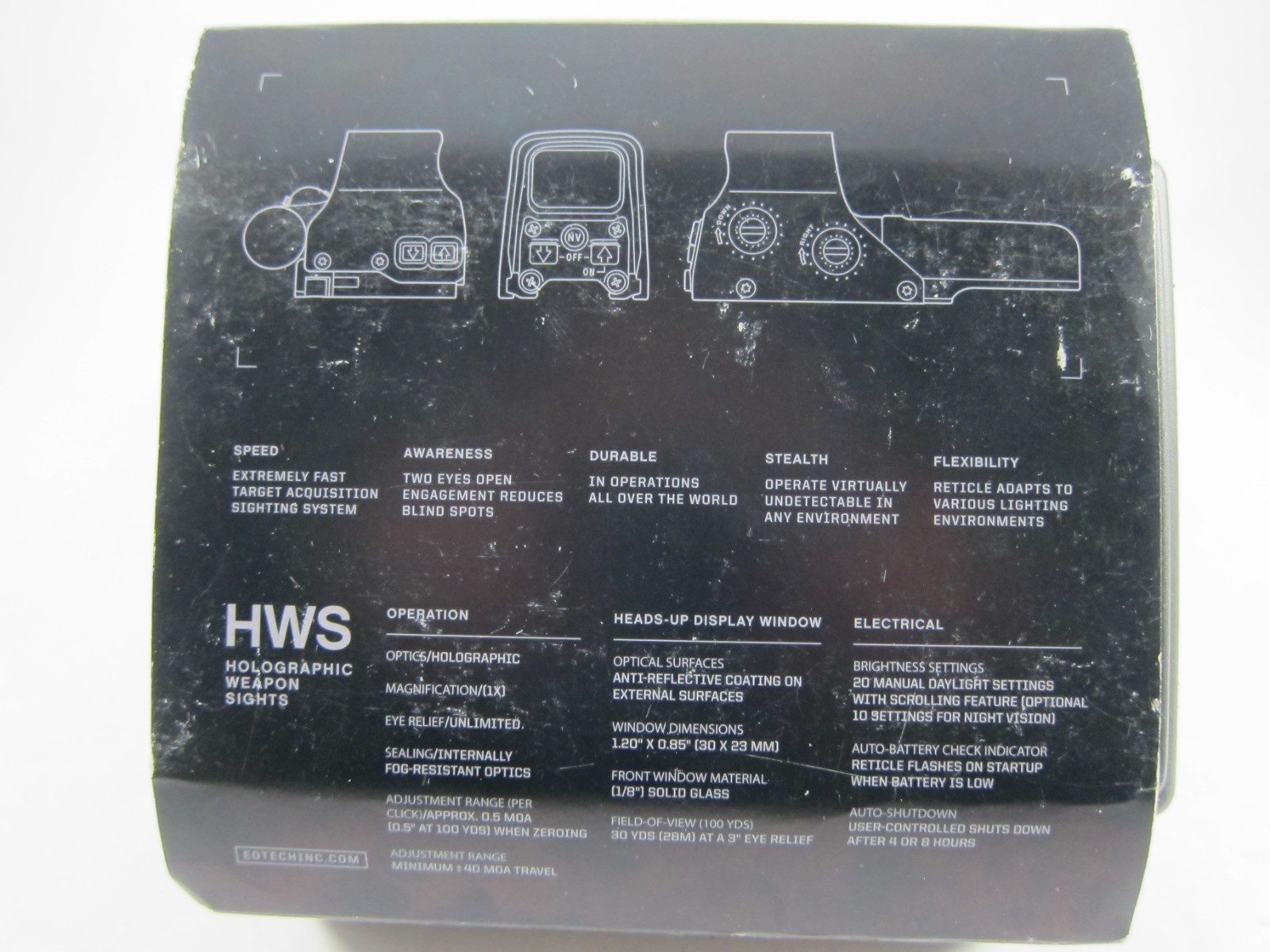 EOTech HWS EXPS2-0 Red DOT Site with EOTech G45 5X Magnifier STS Mount