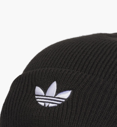 ADIDAS ORIGINALS UNISEX BEANIE TREFOIL JL1081 Black/White New with Tags