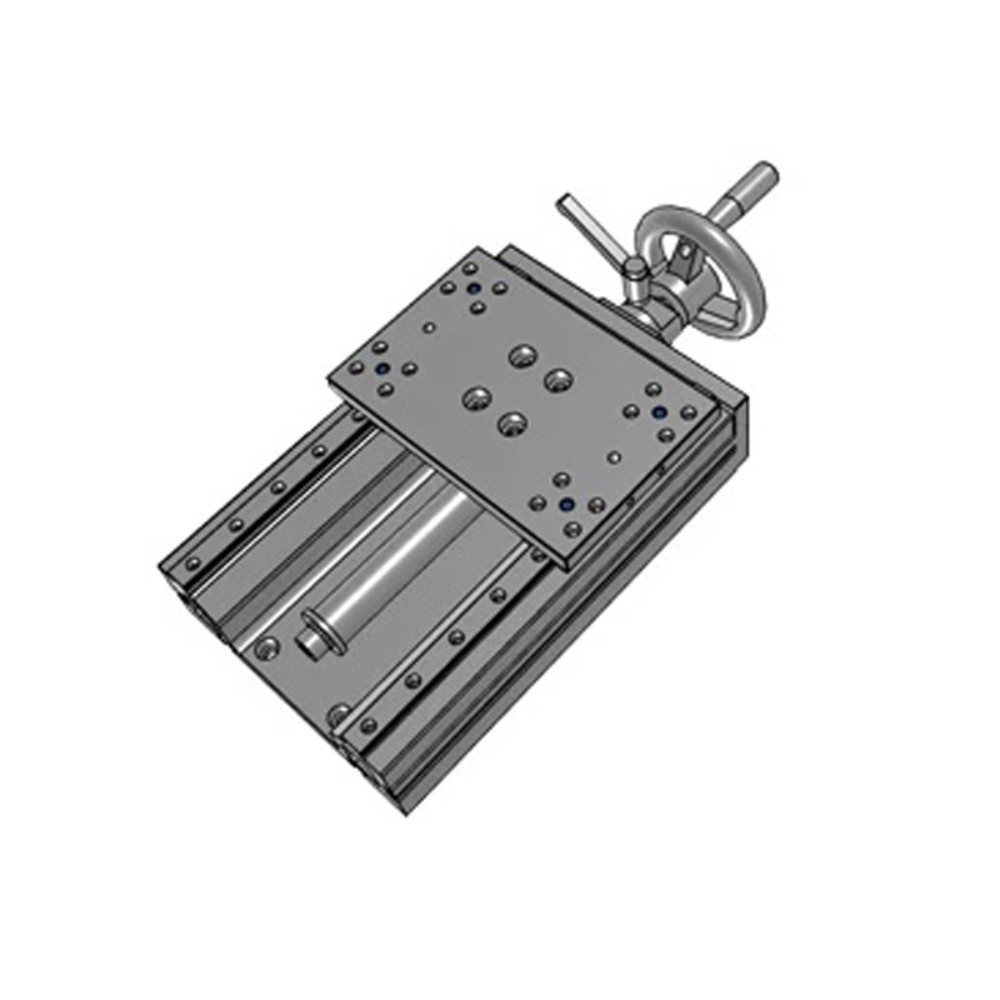 X Manual Adjustment Module | Heavy Load Trapezoidal Screw Dual Linear Guide Rail