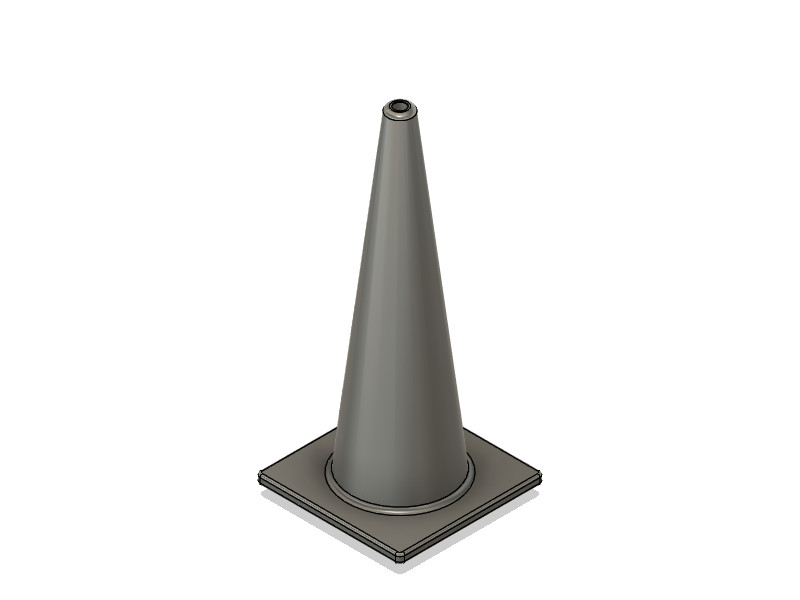Road Cones 3D Printed Scale Model Kit 1/25 Scale