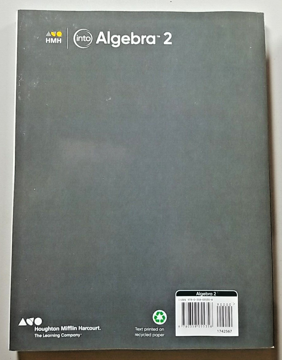 HMH Into Algebra 2 Student Edition Textbook Journal & Practice Workbook Set New