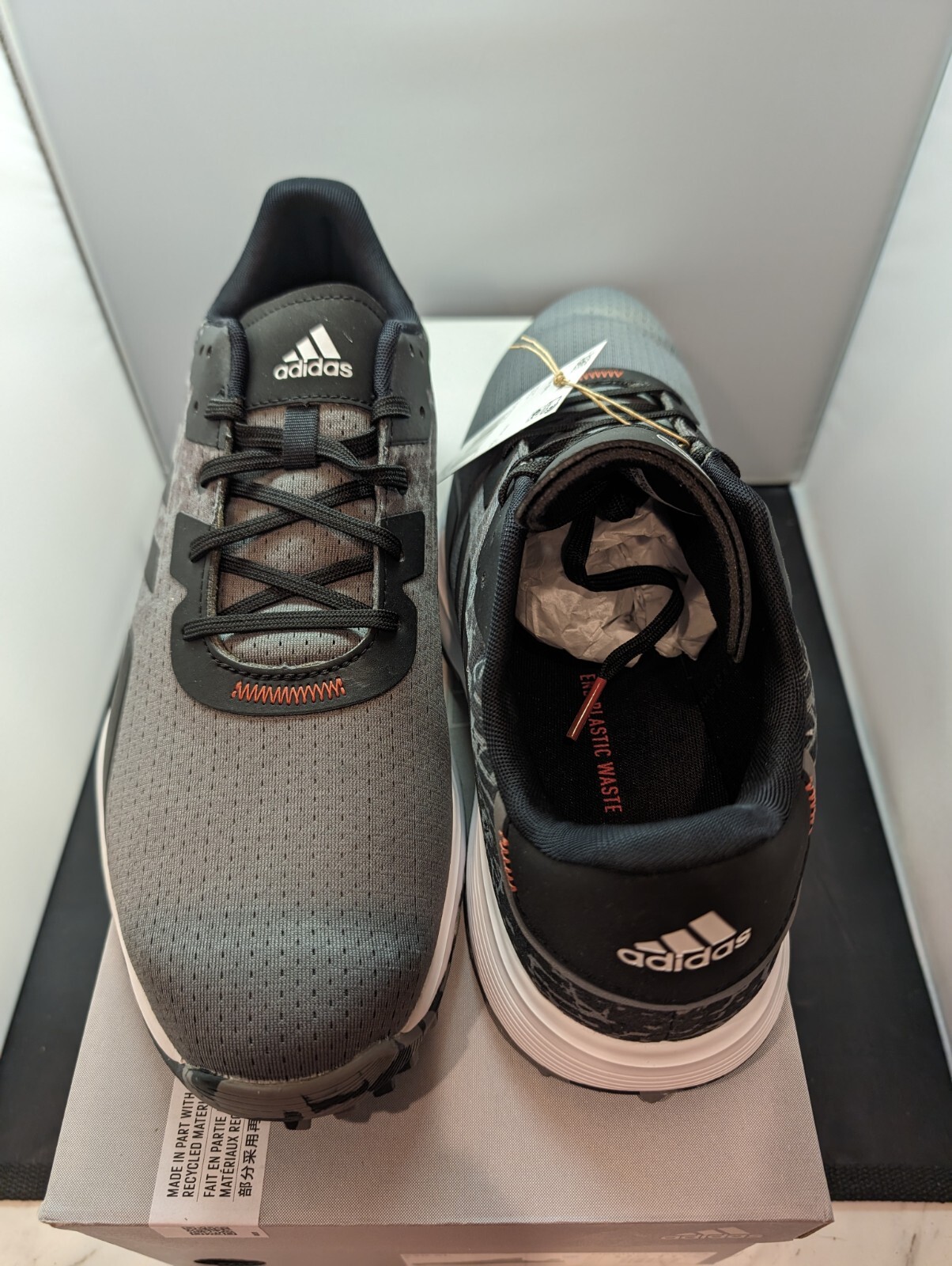 Adidas waterproof spikeless golf shoes