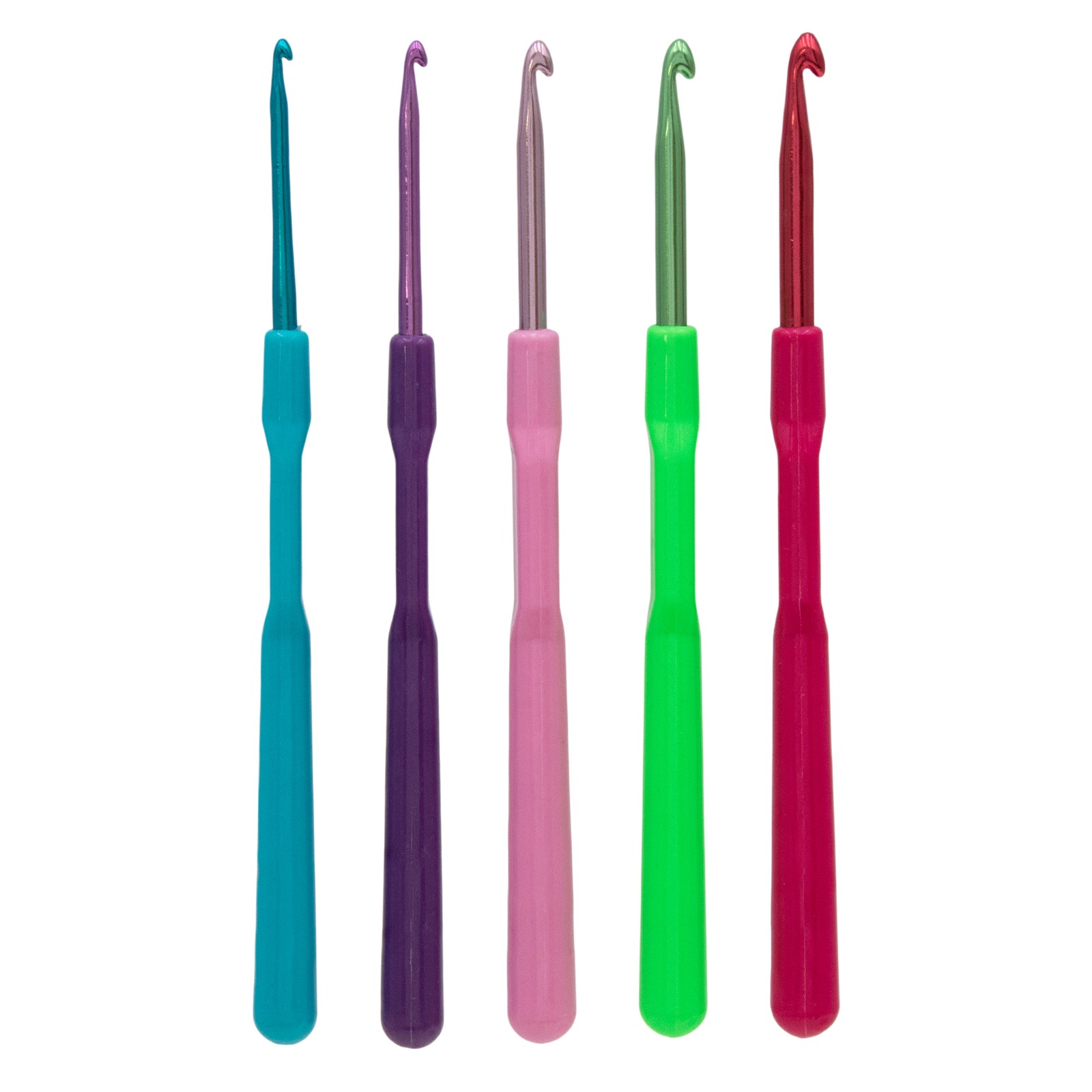 Aluminum Crochet Hooks 5pc Set 2.5-5mm
