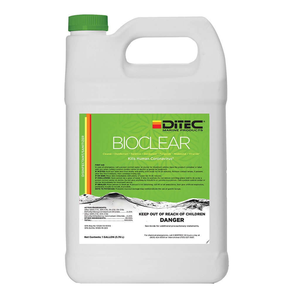DiTEC Bioclear Disinfectant - Gallon 52-714M-4XO3 UPC 850019168013