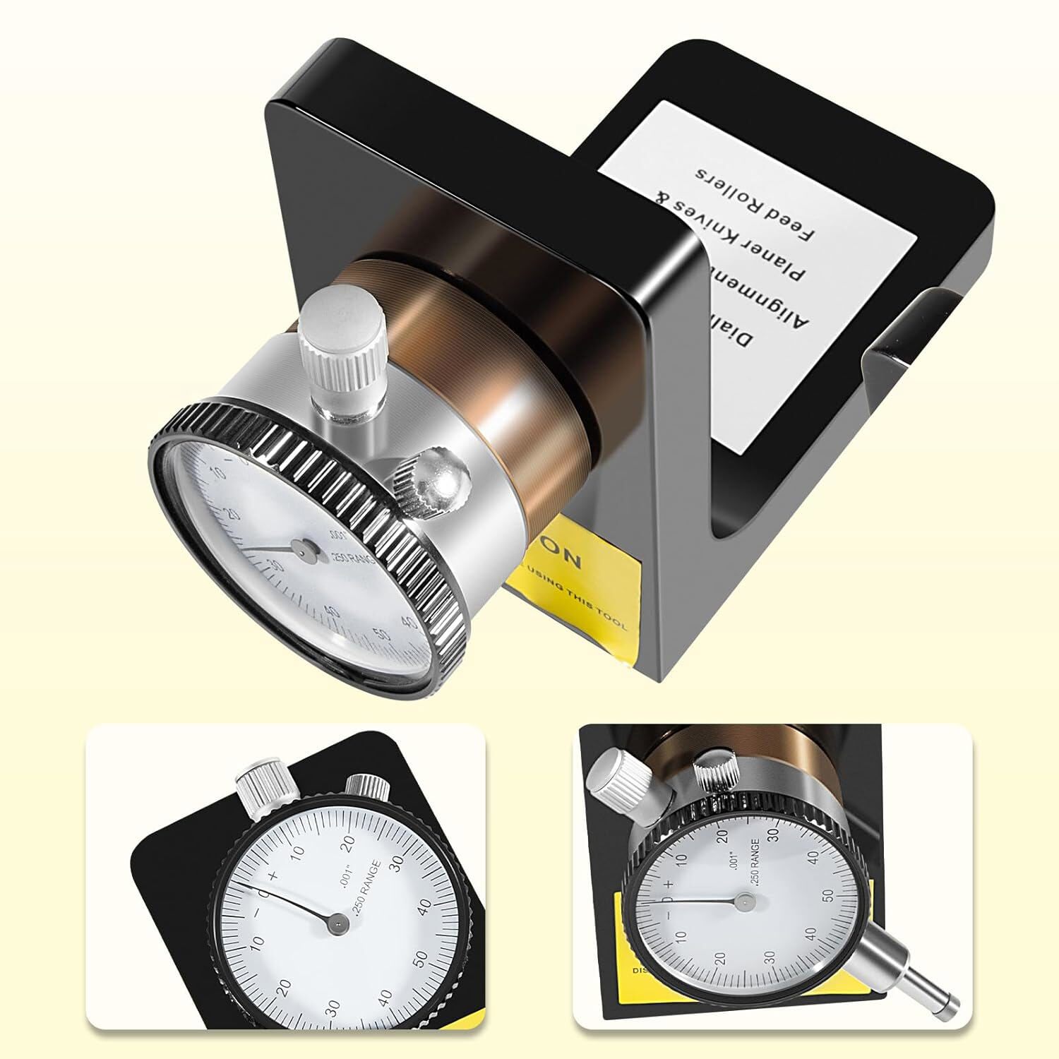 W1218A for Planers Dial Indicator Rotates 360° Durable Powerful Magnetic Base
