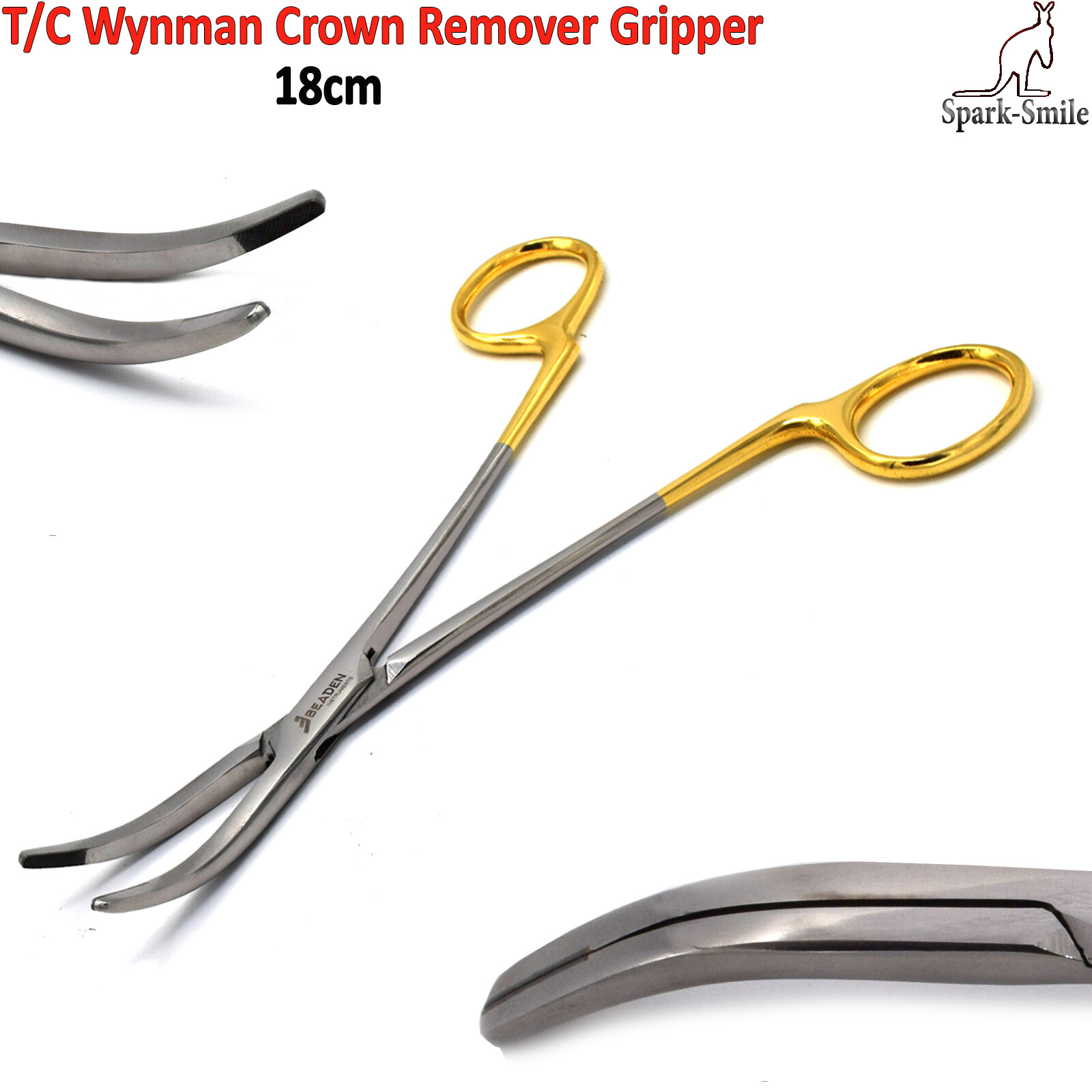 Wynman Crown Remover Gripper TC Surgical Dental Instruments Crown Forceps 18cm